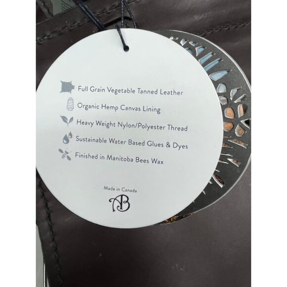 Adan Ballou  Leather Brown Shoulder Bag Full Grain Vegetable Tanned Leather - Picture 12 of 13